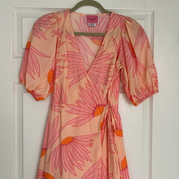 Kate Spade Falling Flower Wrap Dress - Picture 6 of 12